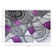 Flash Furniture Purple 8' x 10' Abstract Design Accent Area Rug ACD-RGTRZ860-810-PU-GG - alternate 5